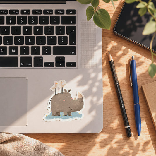 Gentle Rhino Vinyl Sticker